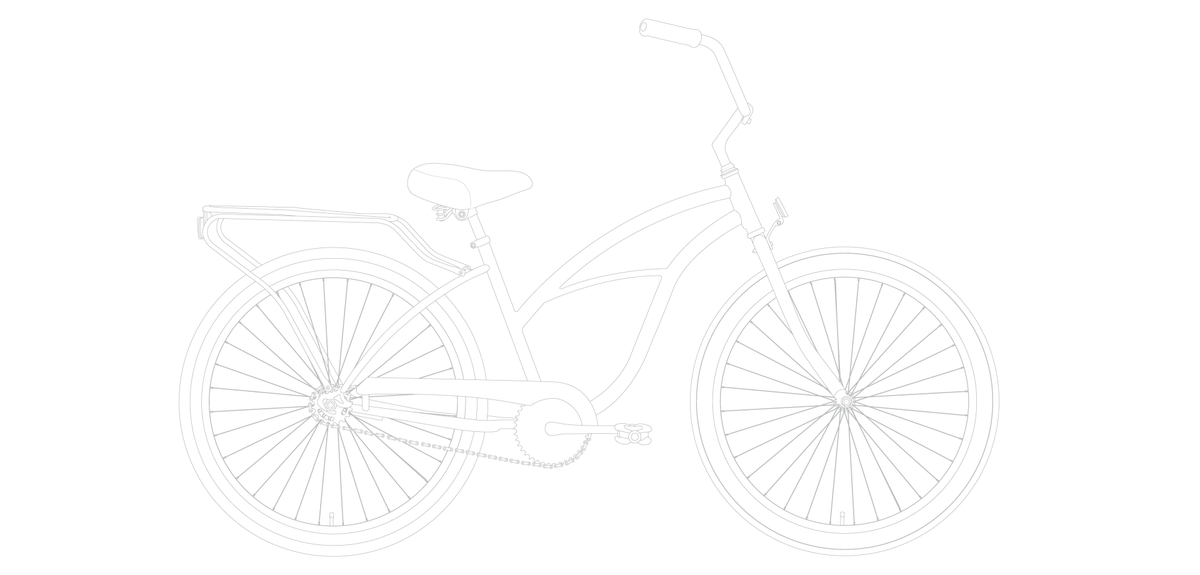 sixthreezero Around the Block Women's 24" 21 Speed Beach Cruiser Bicycle with Rear Rack — product view 108