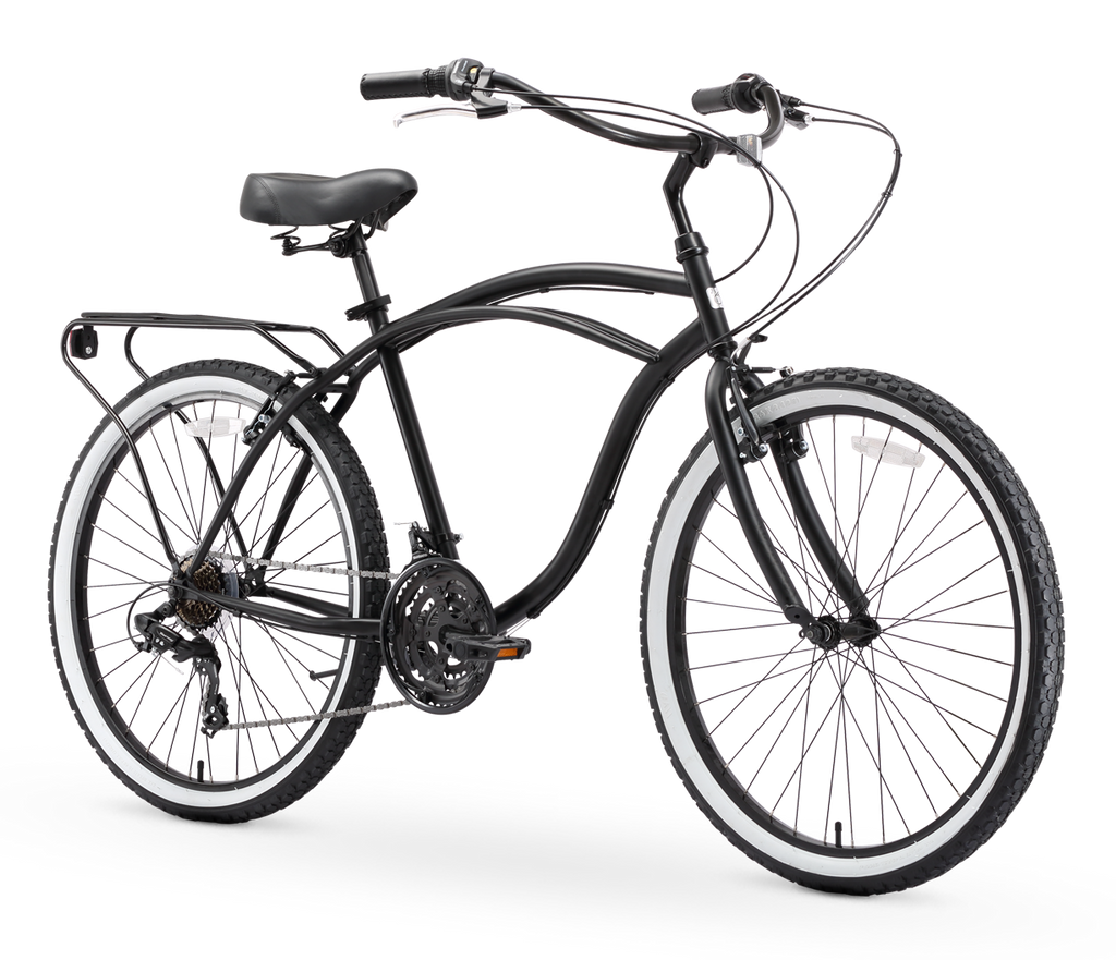 sixthreezero Around the Block Men's 26" 21 Speed Cruiser Bicycle — product view 2