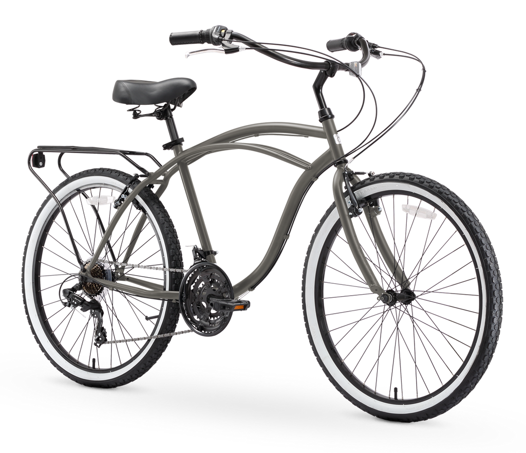 sixthreezero Around the Block Men's 26" 21 Speed Cruiser Bicycle — product view 4