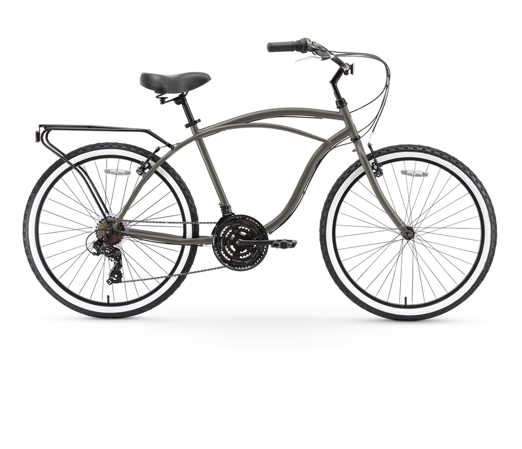 sixthreezero Around the Block Men's 26" 21 Speed Cruiser Bicycle — product view 3
