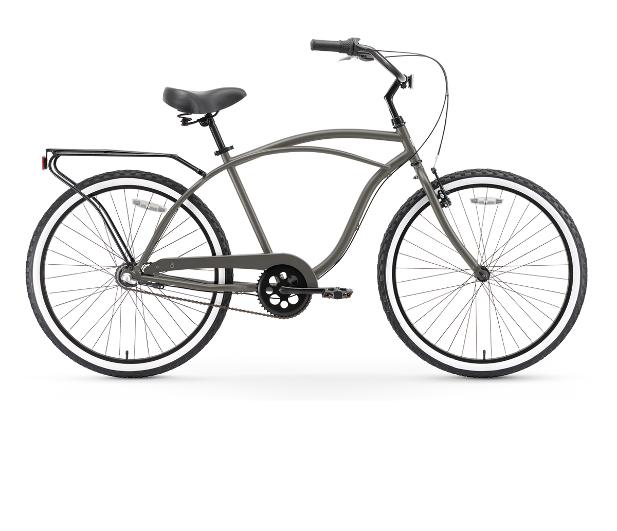 sixthreezero Around the Block Men's 26" 3 Speed Cruiser Bicycle — product view 3