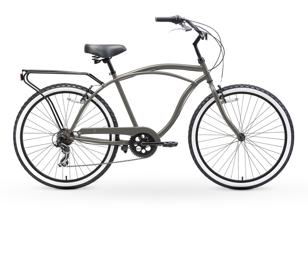 sixthreezero Around the Block Men's 26" 7 Speed Cruiser Bicycle — product view 3