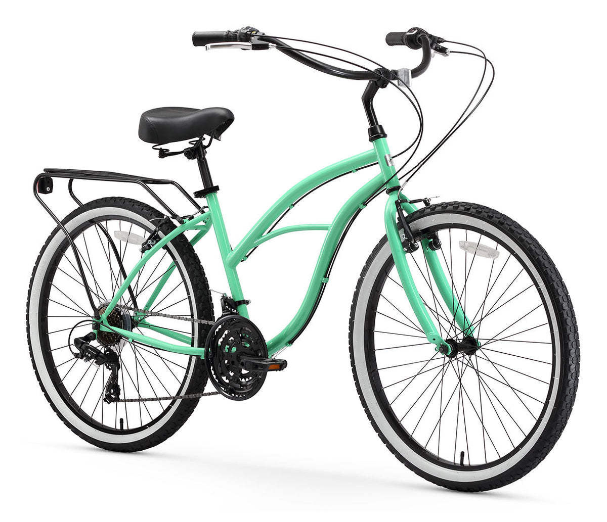 sixthreezero Around the Block Women's 26" 21 Speed Cruiser Bicycle — product view 2