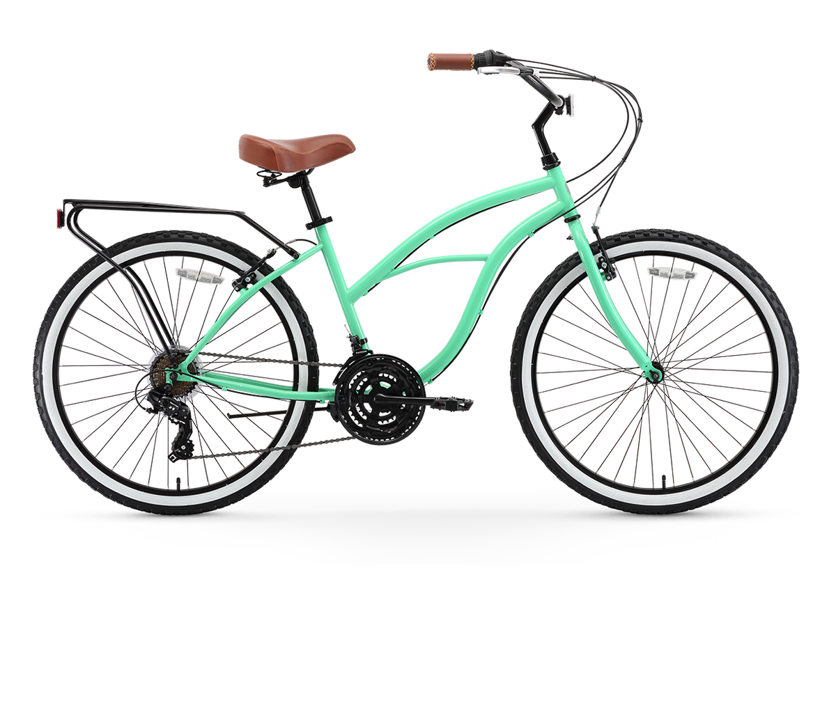 sixthreezero Around the Block Women's 26" 21 Speed Cruiser Bicycle — product view 5