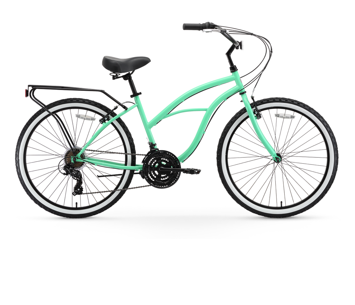 sixthreezero Around the Block Women's 26" 21 Speed Cruiser Bicycle — product view 1