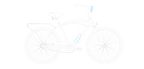 sixthreezero Around the Block Men's 26" 3 Speed Cruiser Bicycle — product view 67