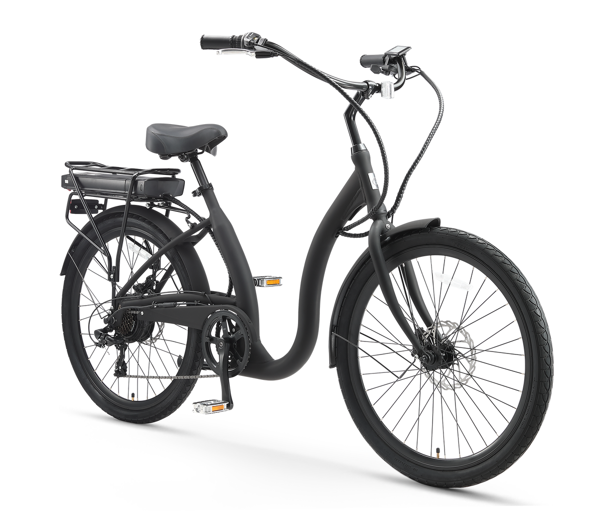 sixthreezero Simple Step-Thru 7-Speed 500W Electric Bicycle — product view 6