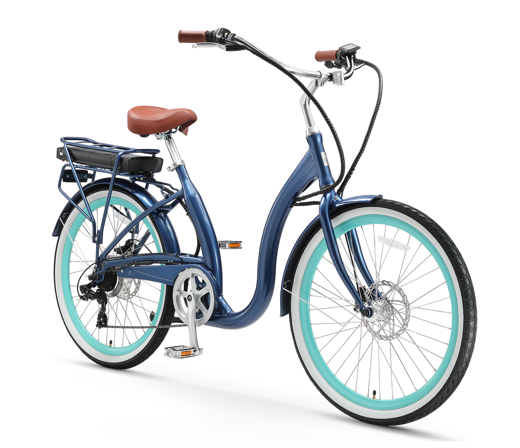 sixthreezero Simple Step-Thru 7-Speed 500W Electric Bicycle — product view 2