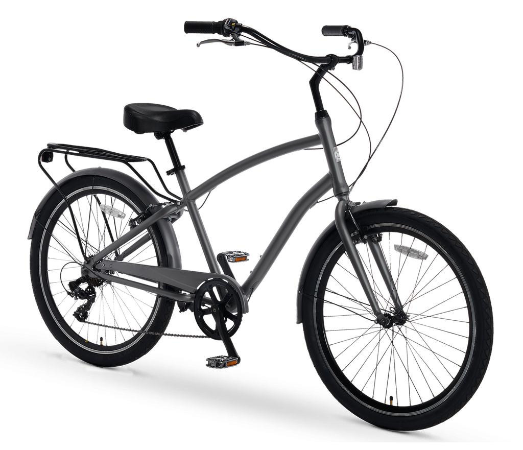 sixthreezero EVRYjourney Men's 7 Speed Touring Hybrid Bike — product view 6