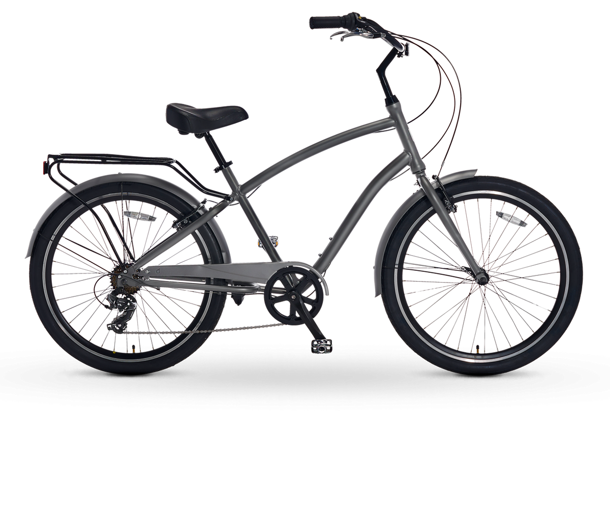 sixthreezero EVRYjourney Men's 7 Speed Touring Hybrid Bike — product view 5