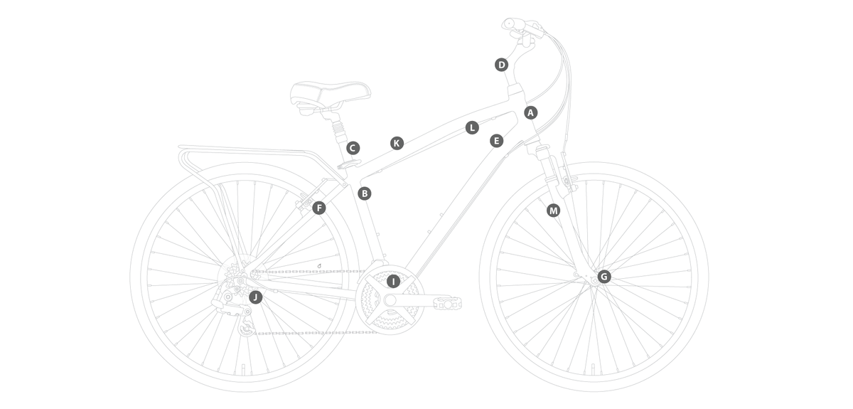 sixthreezero Body Ease Consistent Men's 7-Speed Comfort Bike — product view 19