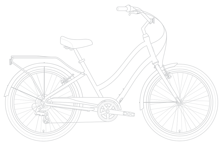 sixthreezero EVRYjourney Women's 24" 7 Speed Step-Through Touring Hybrid Bicycle — product view 16
