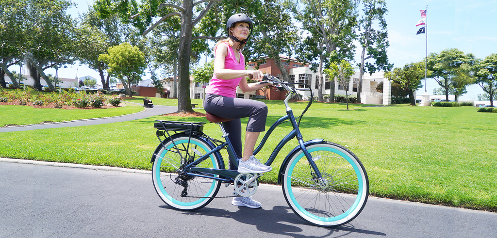 sixthreezero EVRYjourney Women's 26" 500W 7 Speed Electric Hybrid Bicycle — product view 91