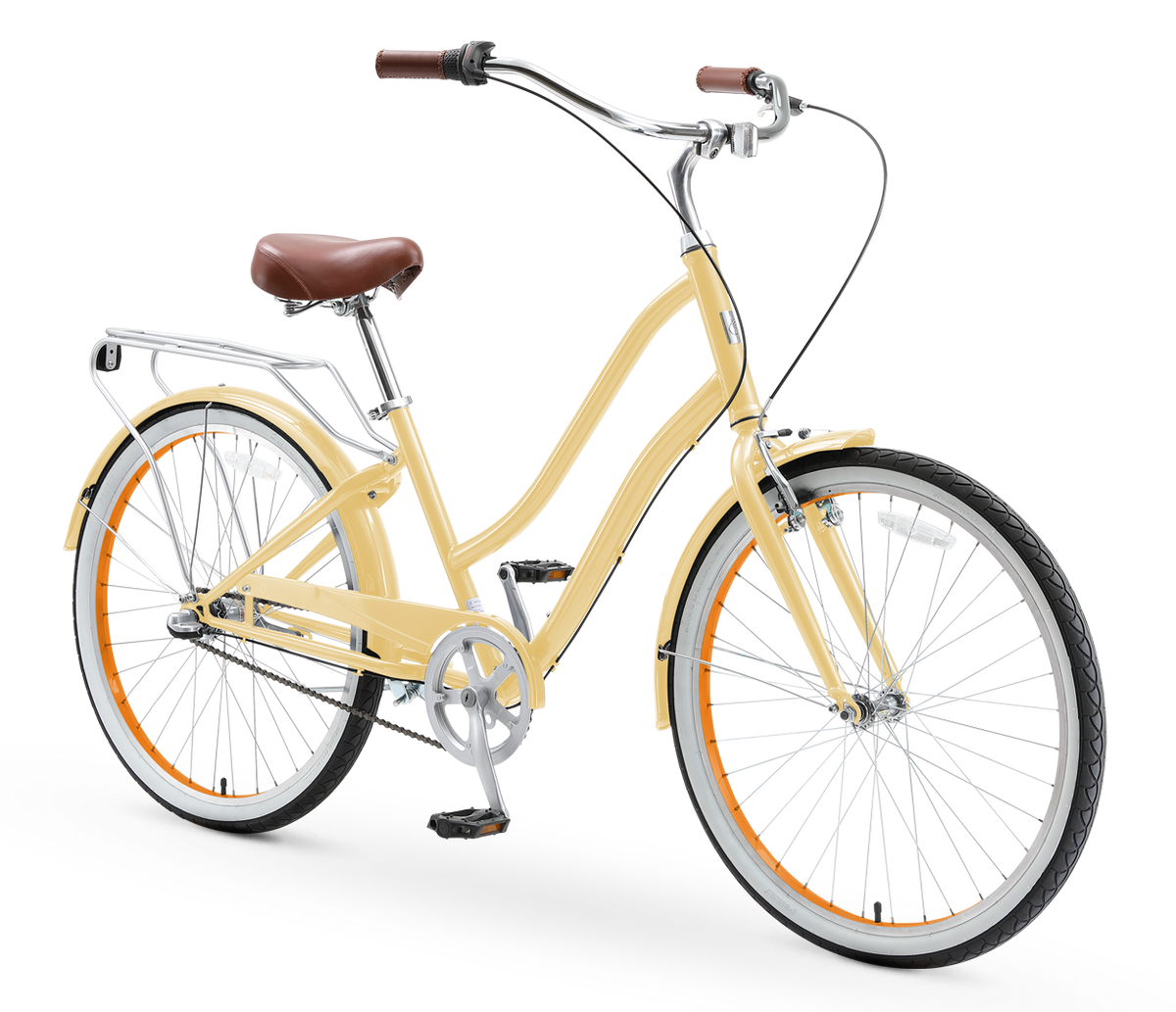 sixthreezero EVRYjourney Women's 26" 3 Speed Steel Step-Through Touring Hybrid Bicycle — product view 12