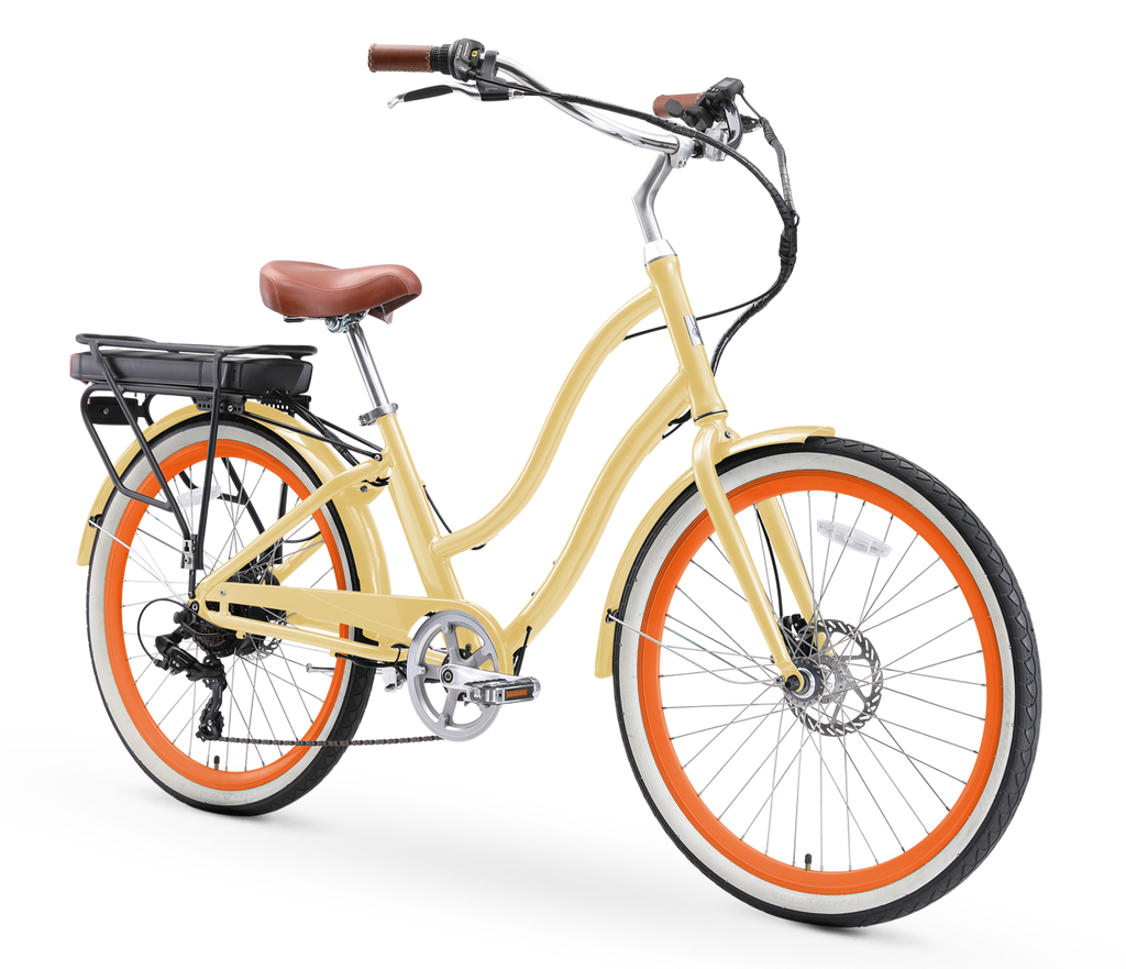 sixthreezero EVRYjourney Women's 26" 500W 7 Speed Electric Hybrid Bicycle — product view 16