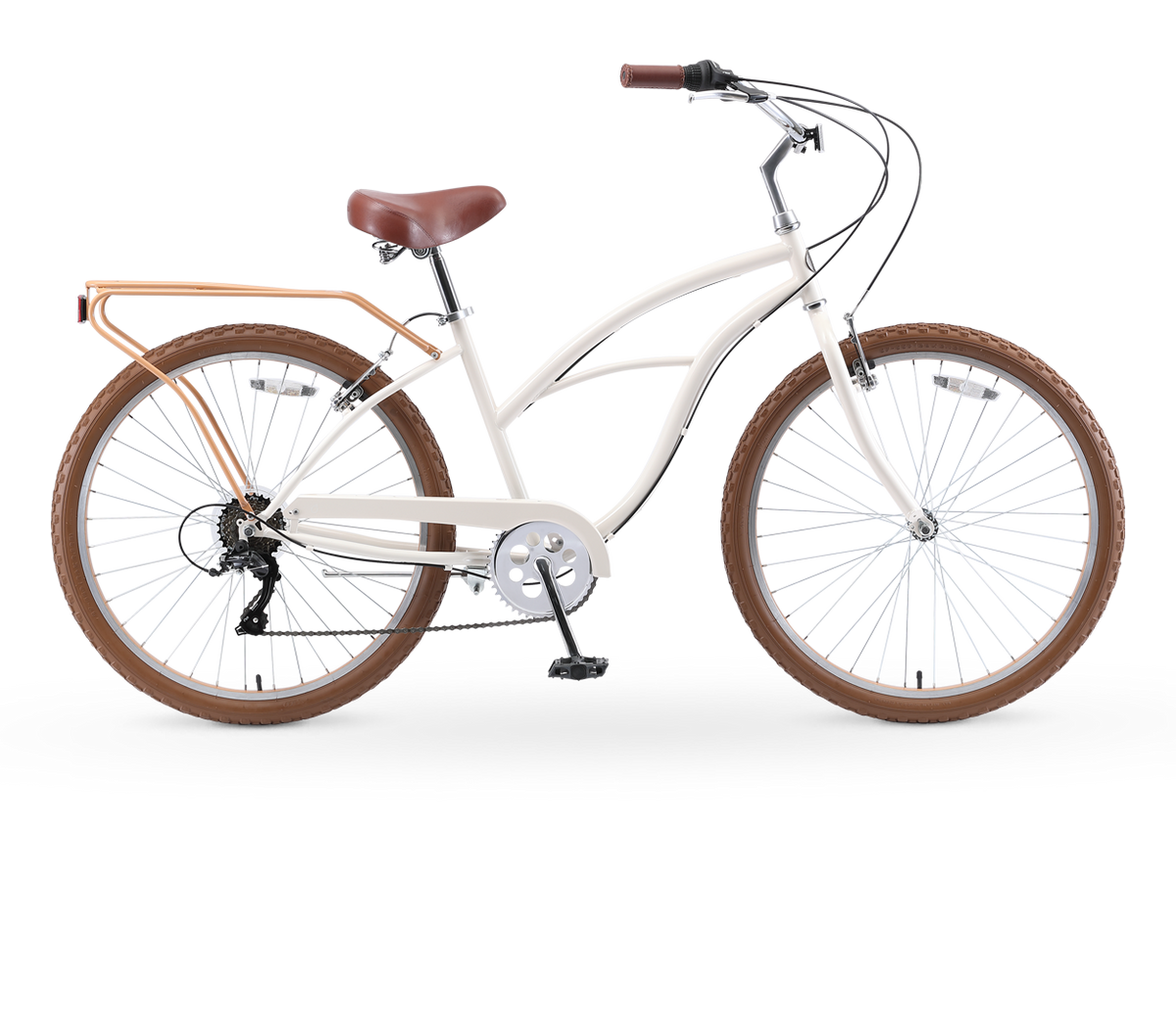 sixthreezero NEW Around the Block Women's 26" 7-Speed Beach Cruiser Bicycle — product view 5