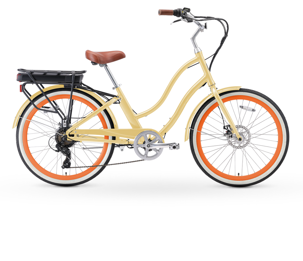 sixthreezero EVRYjourney Women's 26" 500W 7 Speed Electric Hybrid Bicycle — product view 15