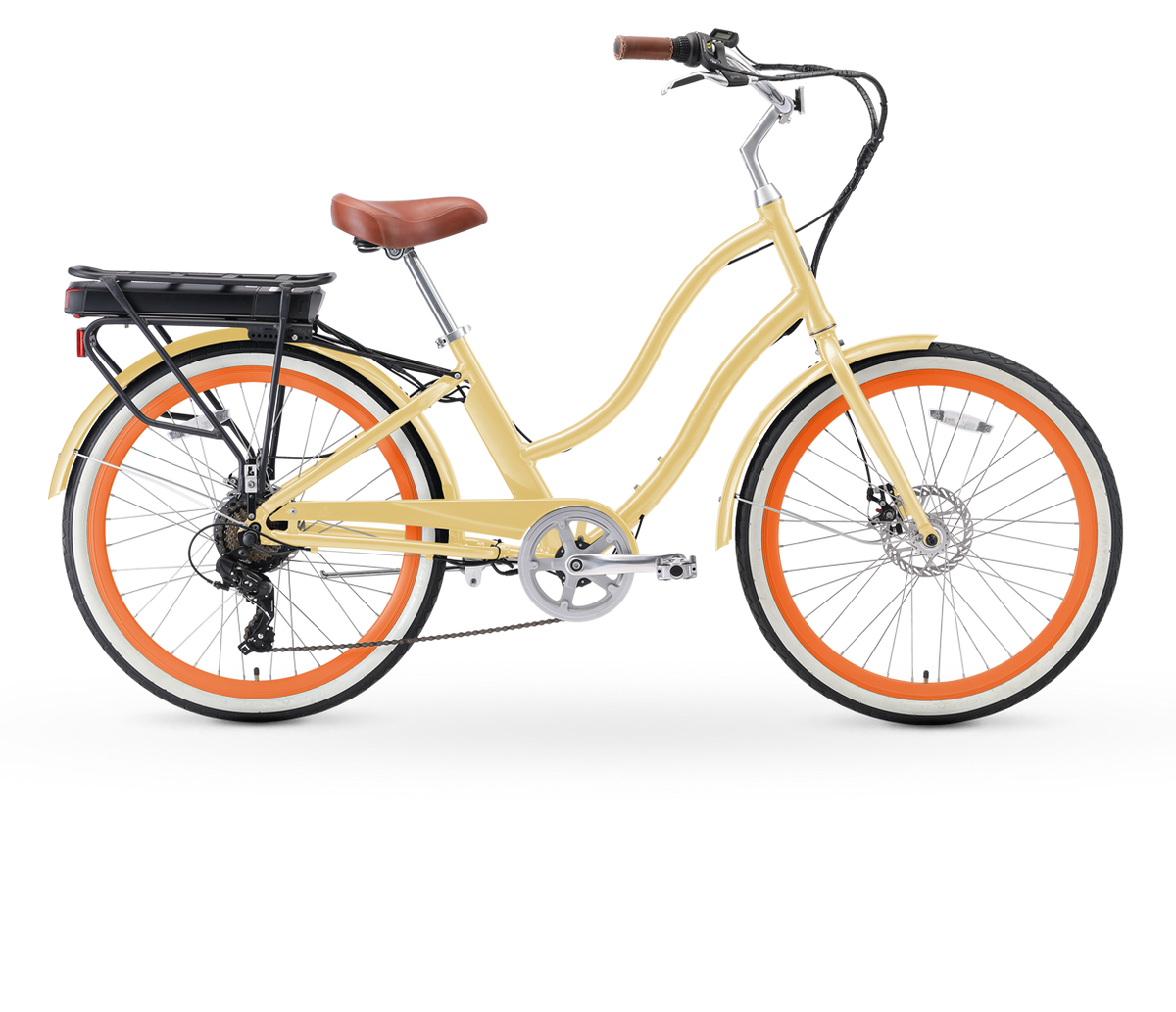 sixthreezero EVRYjourney Women's 26" 500W 7 Speed Electric Hybrid Bicycle — product view 15