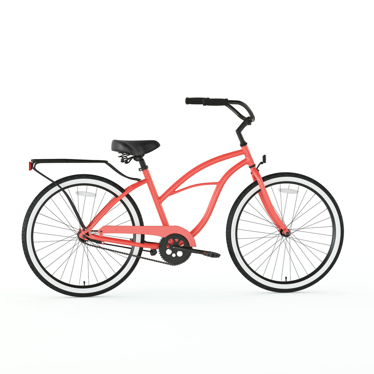 sixthreezero Around the Block Women's 26" 3 Speed Cruiser Bicycle — product view 45