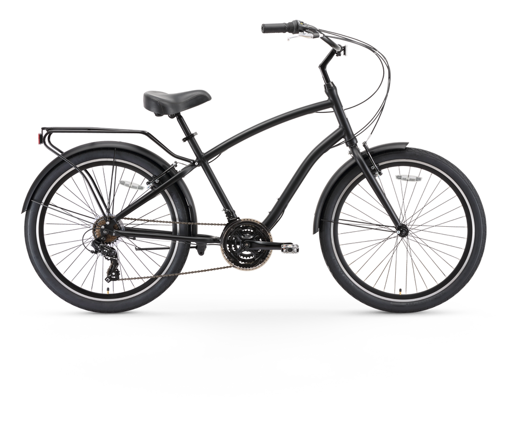 sixthreezero EVRYjourney Men's 26" 21 Speed Steel Sport Hybrid Cruiser Bicycle — product view 1