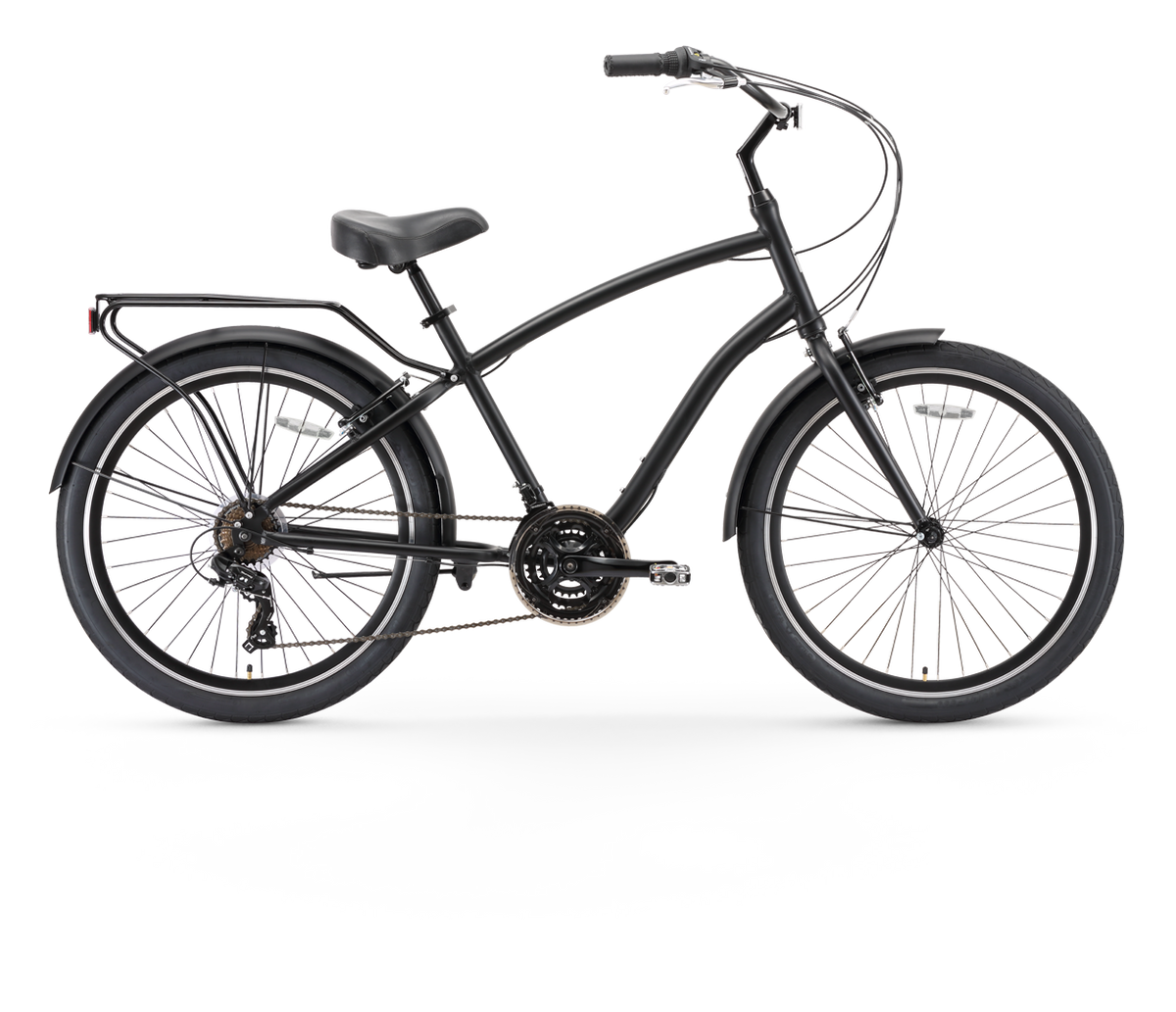sixthreezero EVRYjourney Men's 26" 21 Speed Steel Sport Hybrid Cruiser Bicycle — product view 1