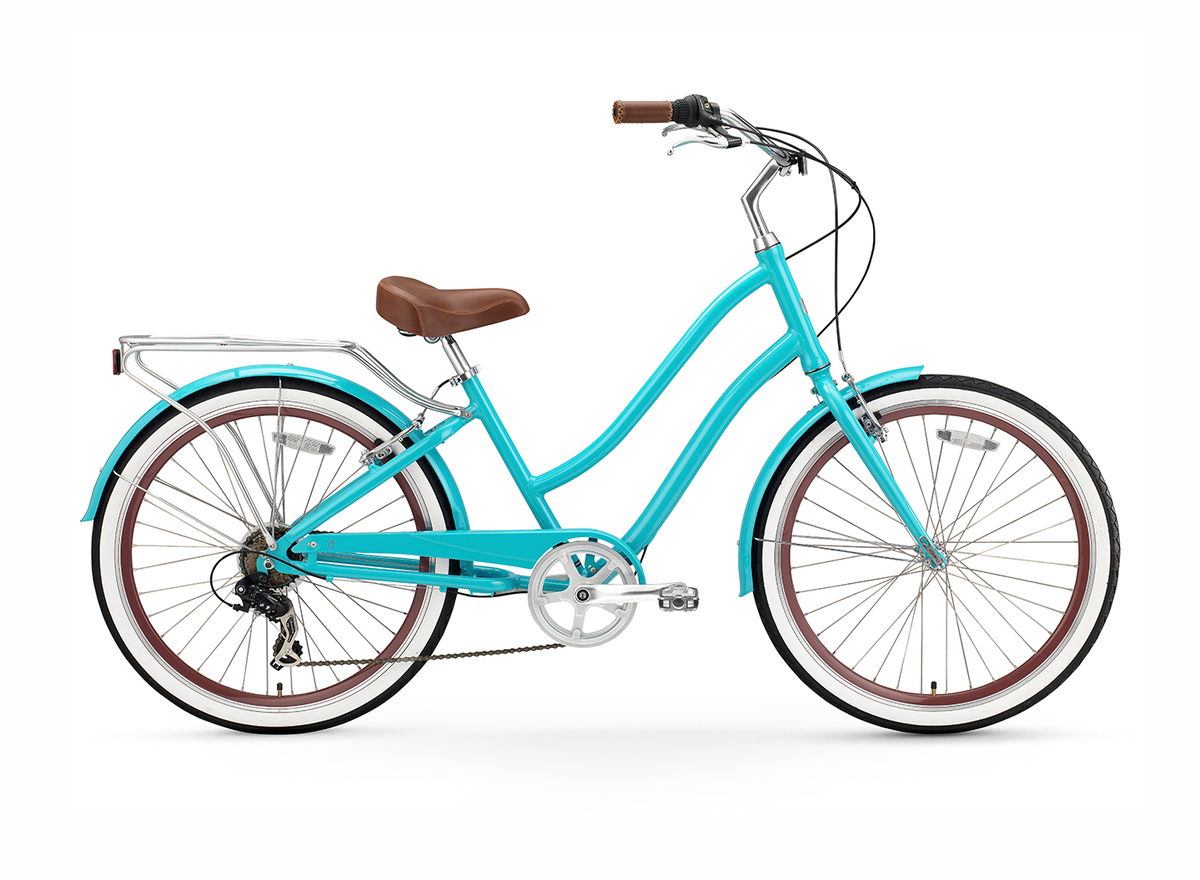 sixthreezero EVRYjourney Women's 26" 7 Speed Step-Through Touring Hybrid Bicycle — product view 5
