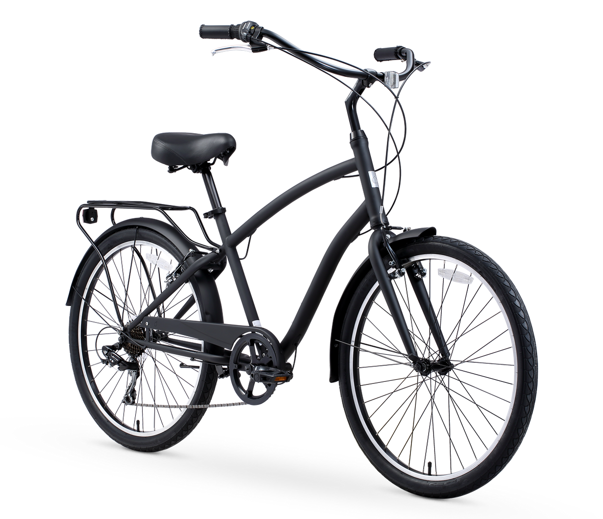 sixthreezero EVRYjourney Men's 26" 7 Speed Steel Touring Hybrid Bicycle — product view 2