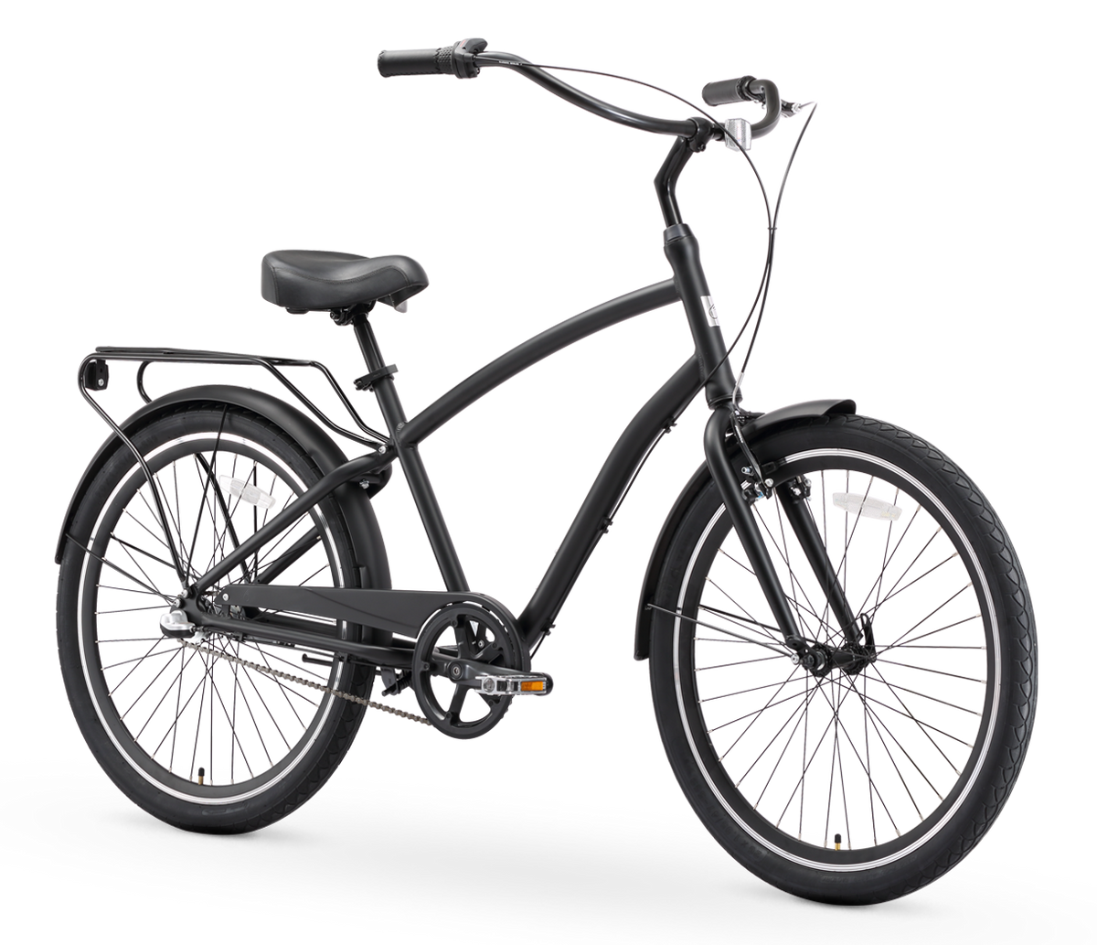 sixthreezero EVRYjourney Men's 26" 3 Speed Steel Sport Hybrid Cruiser Bicycle — product view 2