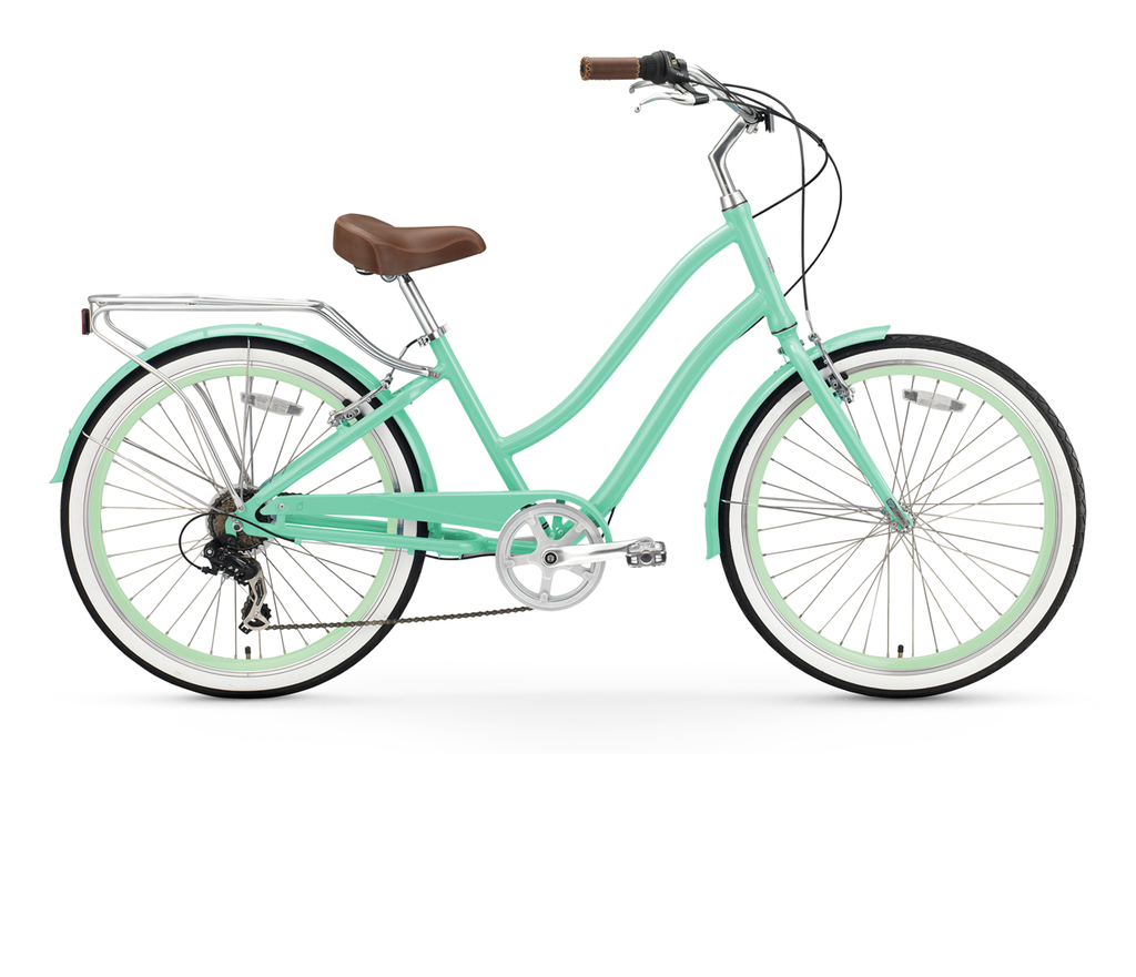 sixthreezero EVRYjourney Women's 26" 7 Speed Steel Step-Through Touring Hybrid Bicycle — product view 229