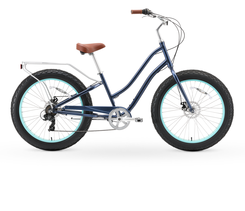 sixthreezero EVRYjourney Women's 26" FAT Tire 7-Speed Step-Through Touring Hybrid Bicycle — product view 1