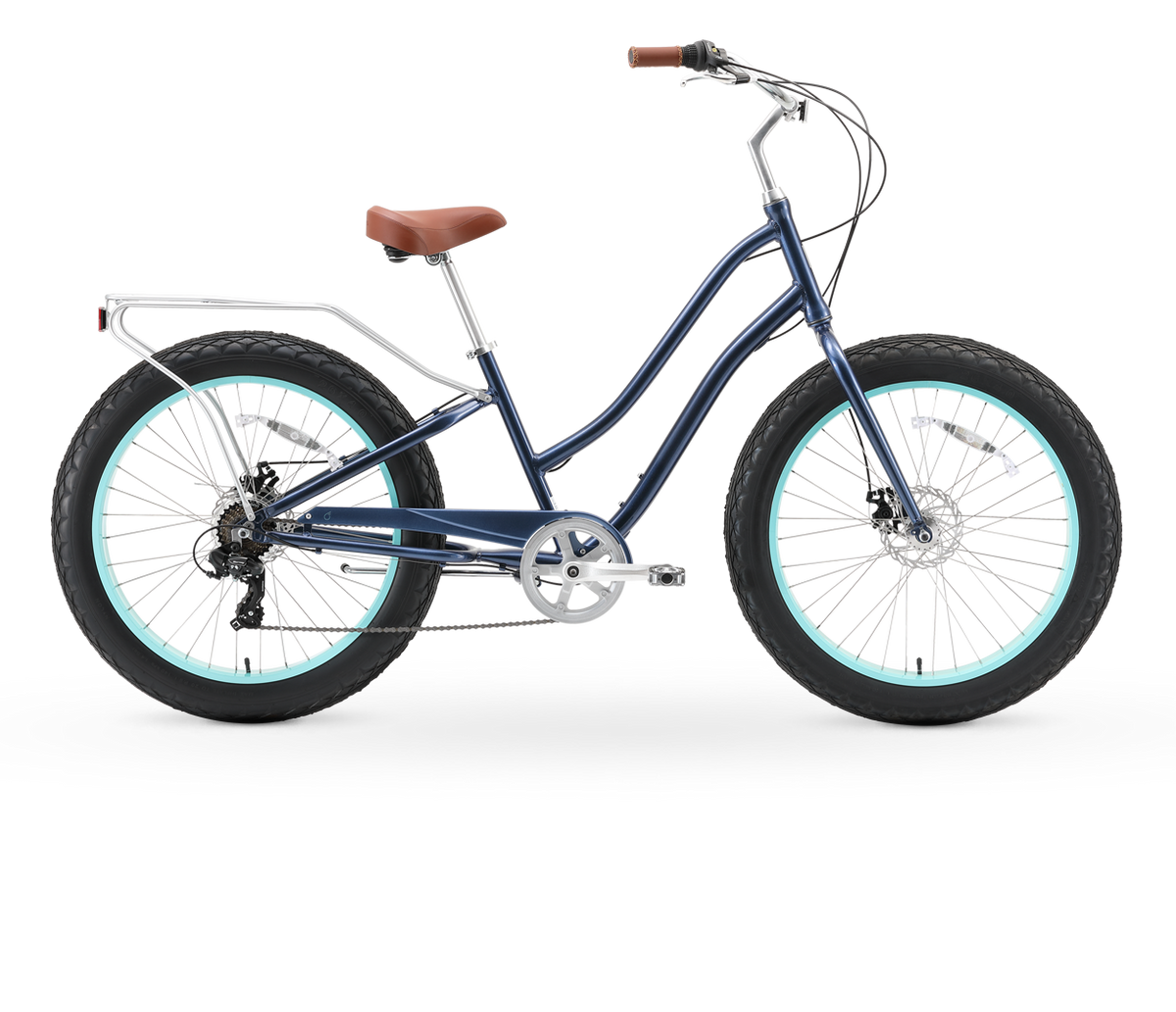 sixthreezero EVRYjourney Women's 26" FAT Tire 7-Speed Step-Through Touring Hybrid Bicycle — product view 1