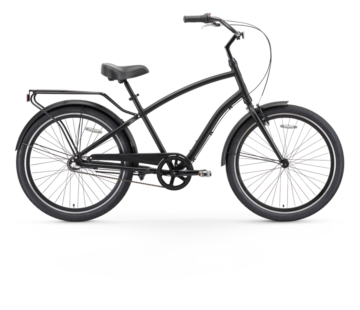 sixthreezero EVRYjourney Men's 26" 3 Speed Steel Sport Hybrid Cruiser Bicycle — product view 1