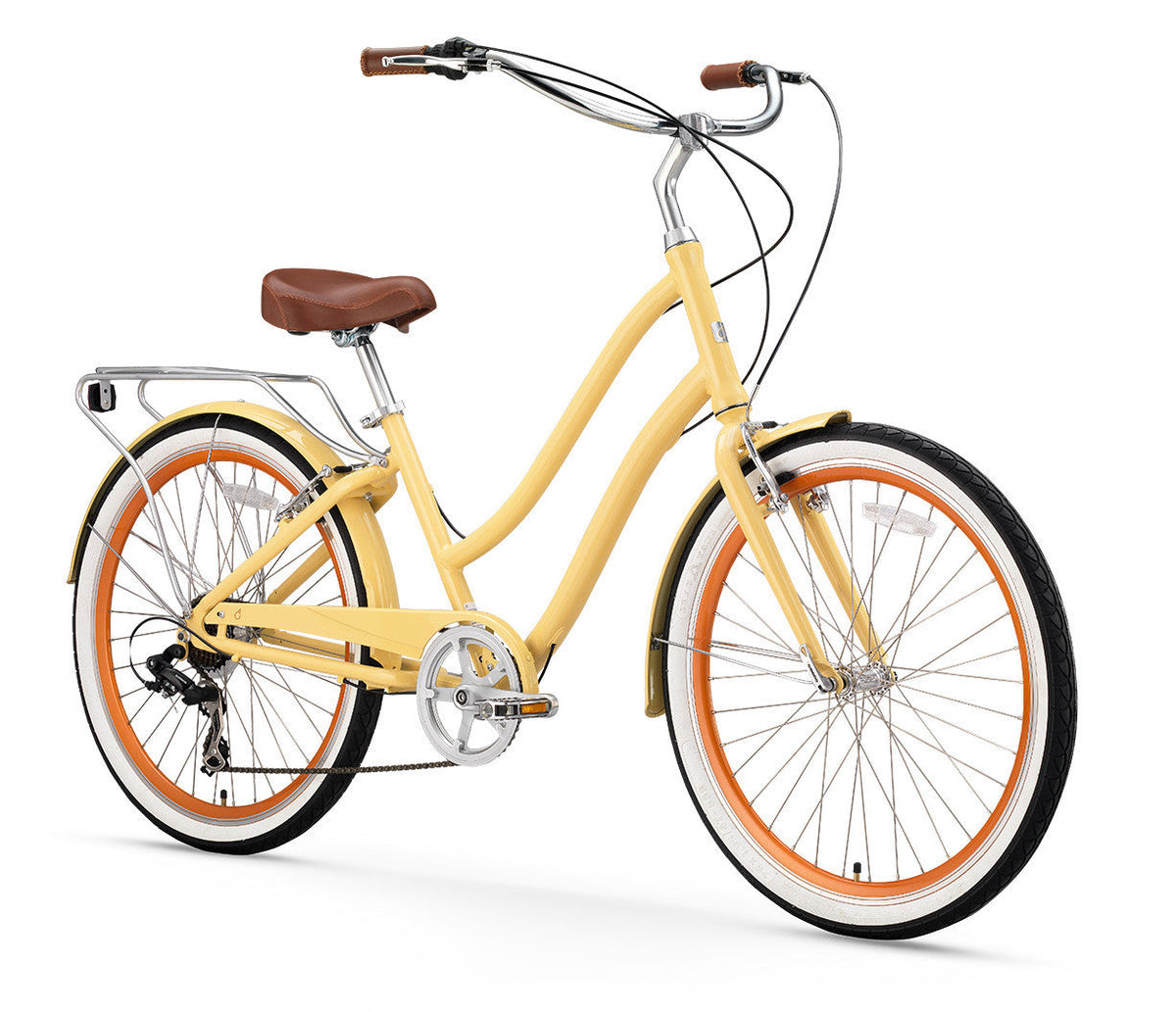sixthreezero EVRYjourney Women's 26" 7 Speed Step-Through Touring Hybrid Bicycle — product view 4