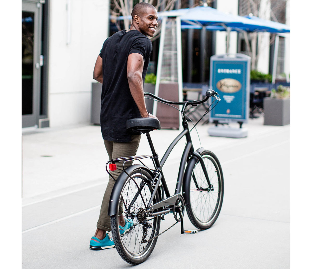 sixthreezero EVRYjourney Men's 7 Speed Touring Hybrid Bike — product view 90