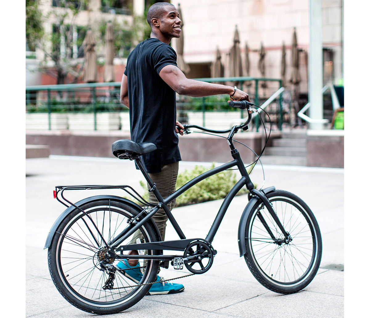 sixthreezero EVRYjourney Men's 7 Speed Touring Hybrid Bike — product view 88