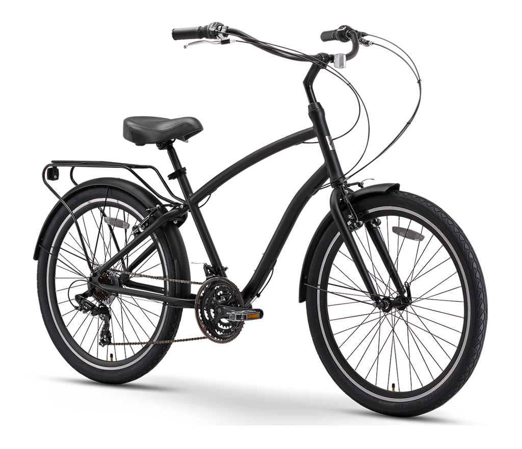 sixthreezero EVRYjourney Men's 26" 21 Speed Steel Sport Hybrid Cruiser Bicycle — product view 2