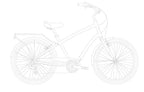 sixthreezero EVRYjourney Men's 7 Speed Touring Hybrid Bike — product view 71