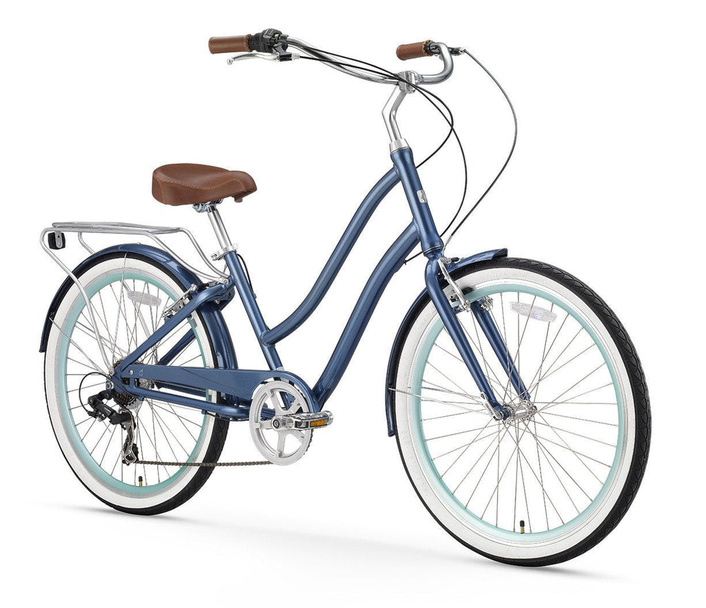 sixthreezero EVRYjourney Women's 24" 7 Speed Step-Through Touring Hybrid Bicycle — product view 2