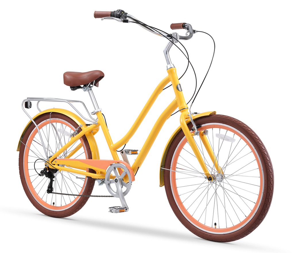 sixthreezero NEW EVRYjourney Women's 26" 7-Speed Speed Step-Through Touring Hybrid Bicycle — product view 4