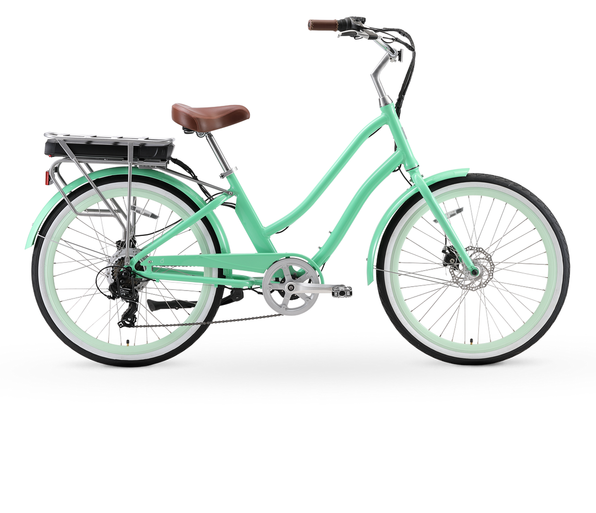 sixthreezero EVRYjourney Women's 26" 500W 7 Speed Electric Hybrid Bicycle — product view 66