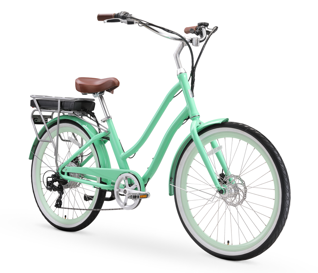sixthreezero EVRYjourney Women's 26" 500W 7 Speed Electric Hybrid Bicycle — product view 67