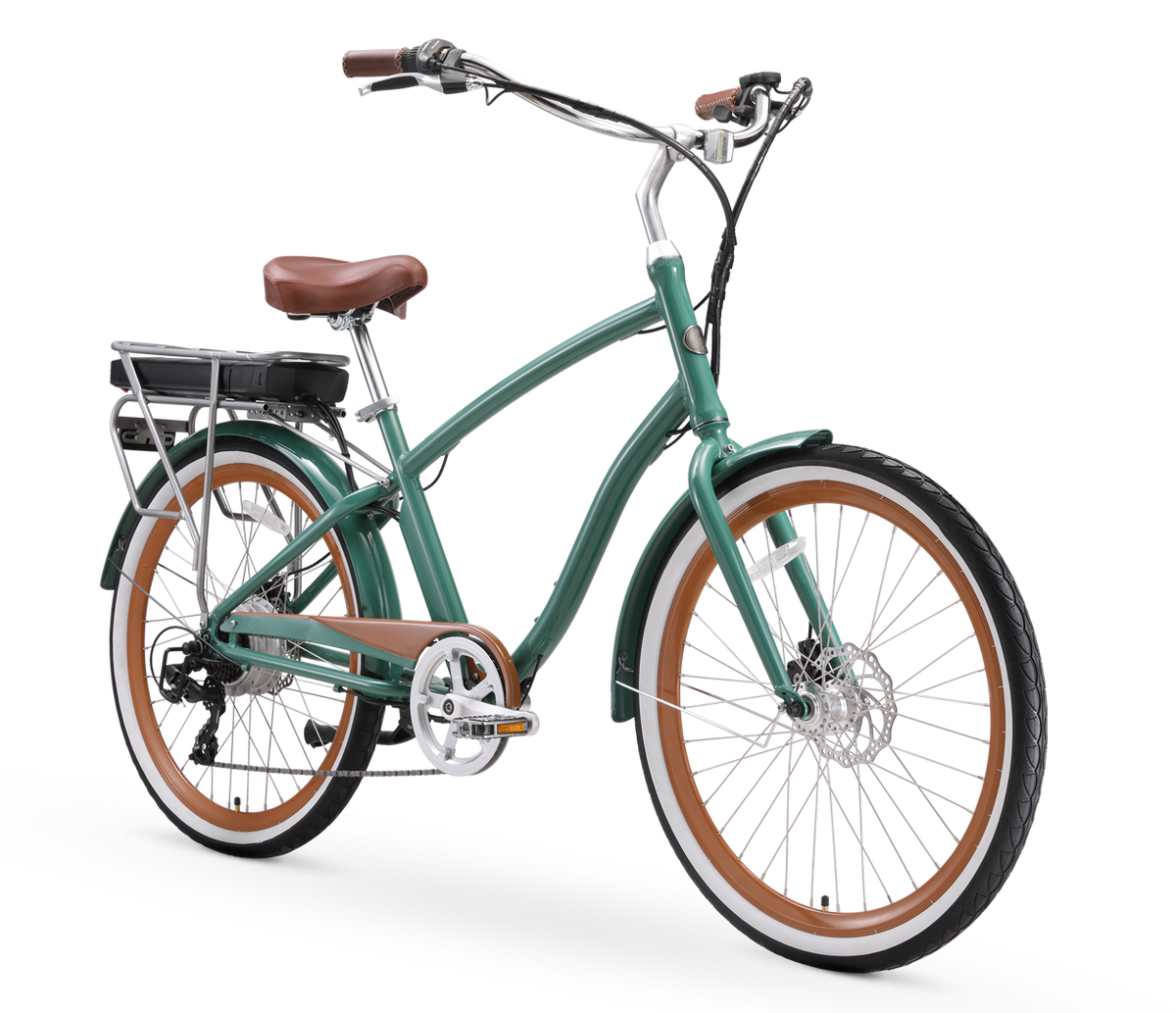 sixthreezero EVRYjourney Men's NEW 26" 500W 7-Speed Sport Hybrid Cruiser Bicycle — product view 4