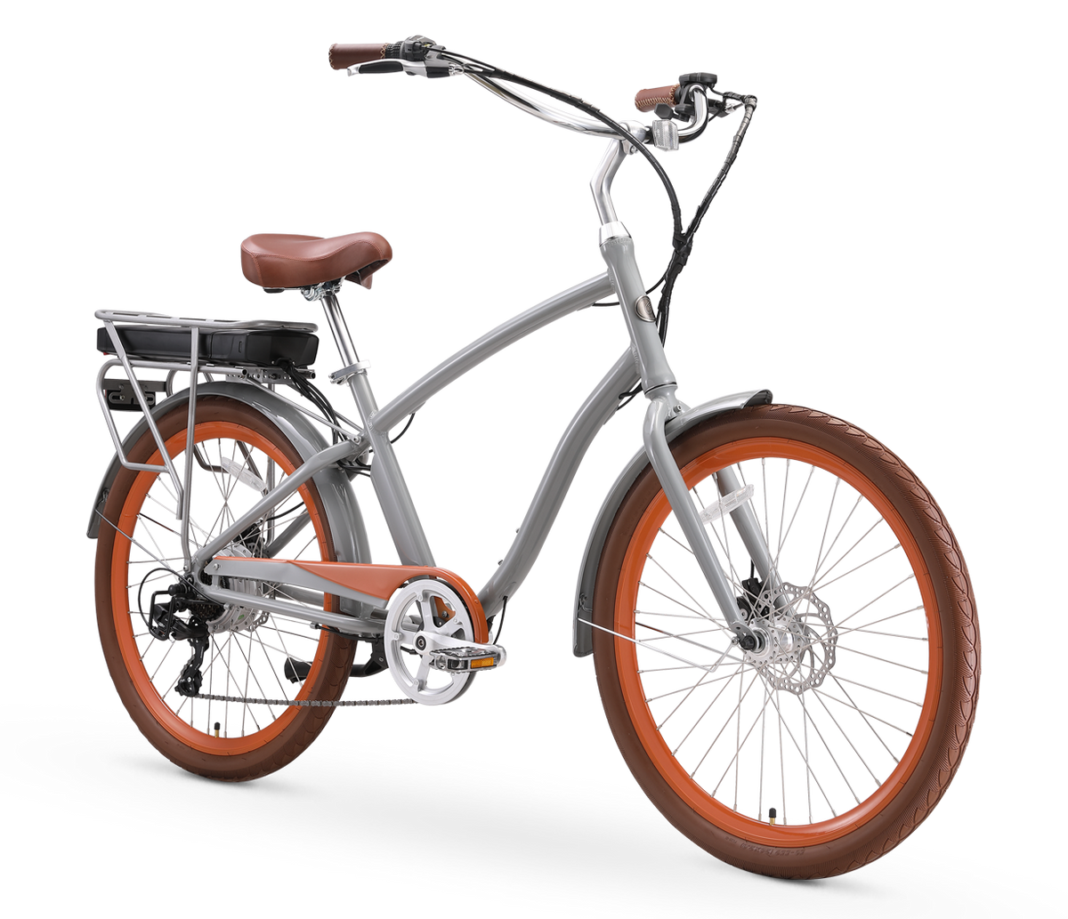 sixthreezero EVRYjourney Men's NEW 26" 500W 7-Speed Sport Hybrid Cruiser Bicycle — product view 2