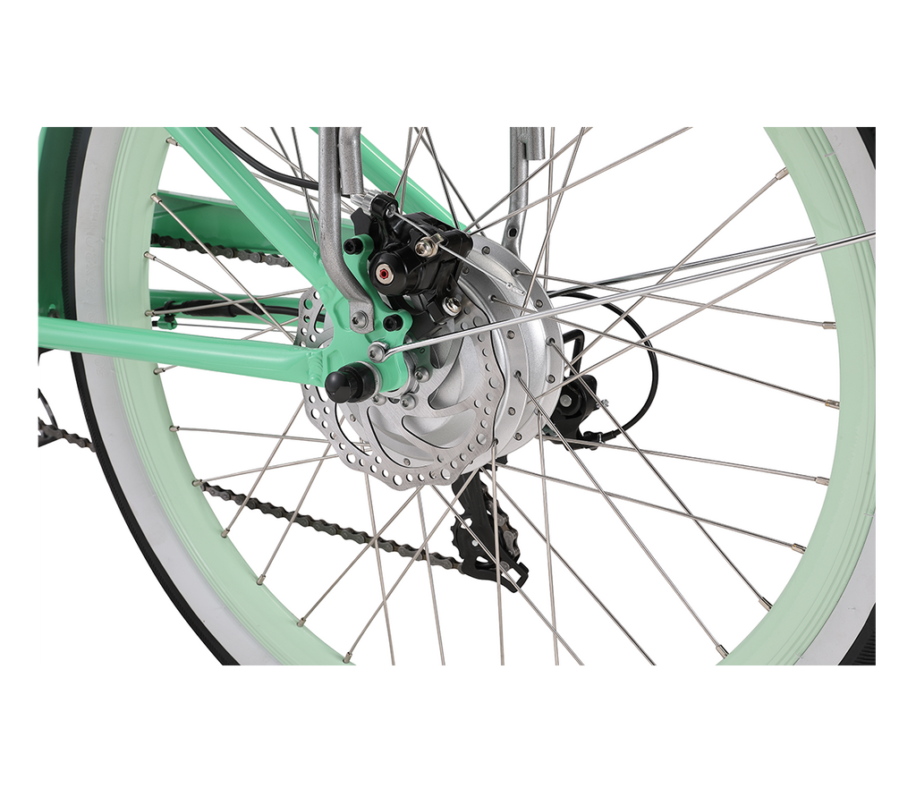 sixthreezero EVRYjourney Women's 26" 500W 7 Speed Electric Hybrid Bicycle — product view 75