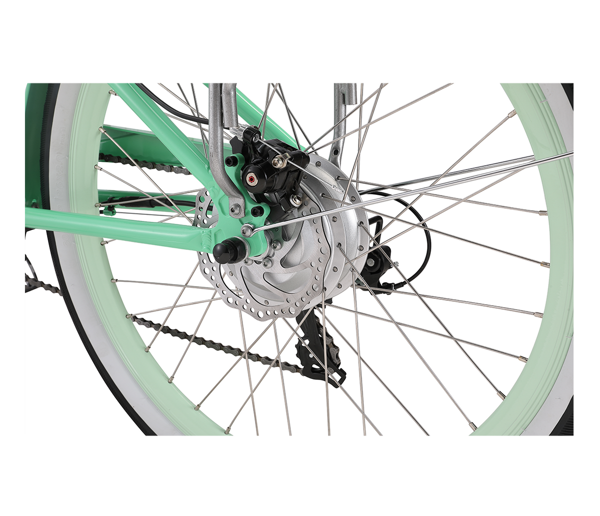 sixthreezero EVRYjourney Women's 26" 500W 7 Speed Electric Hybrid Bicycle — product view 75