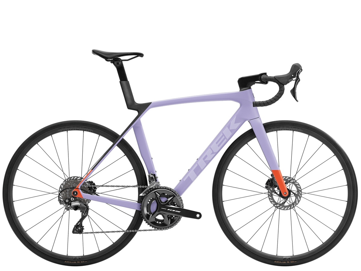 2026 Trek Madone SL 5 Gen 8 - Matte Lavender Haze/Deep Smoke — image 1