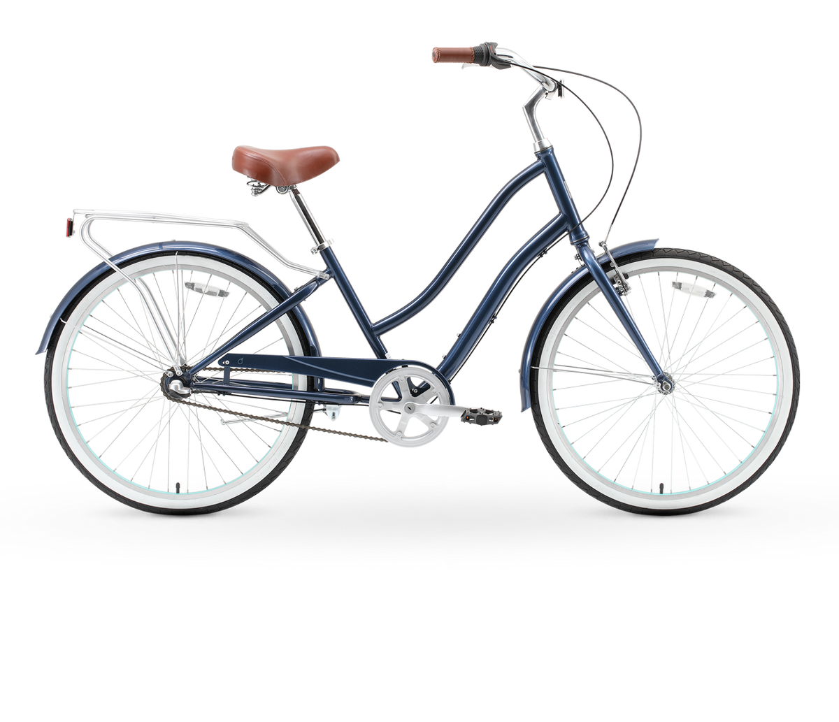 sixthreezero EVRYjourney Women's 26" 3 Speed Steel Step-Through Touring Hybrid Bicycle — product view 2