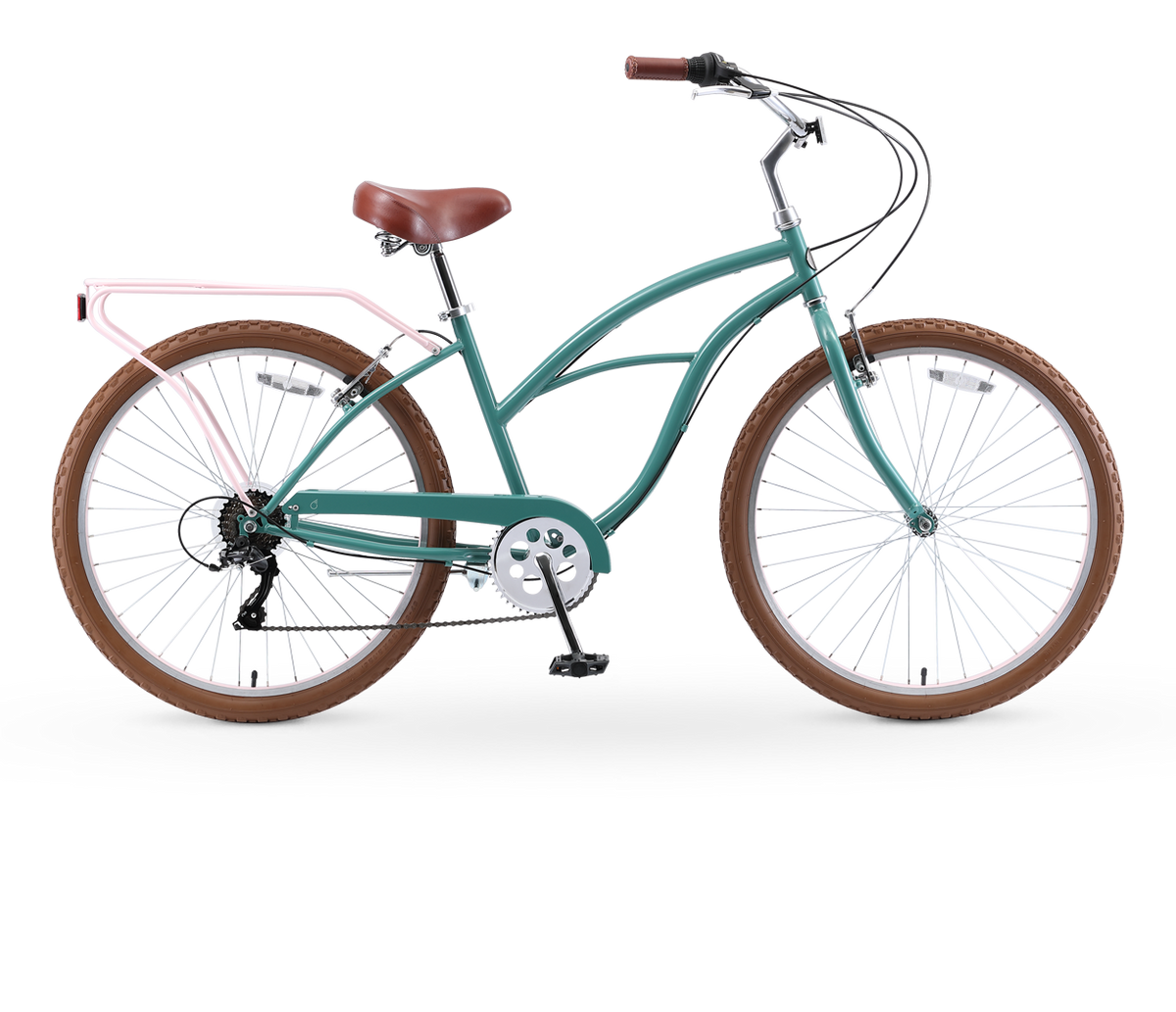 sixthreezero NEW Around the Block Women's 26" 7-Speed Beach Cruiser Bicycle — product view 3