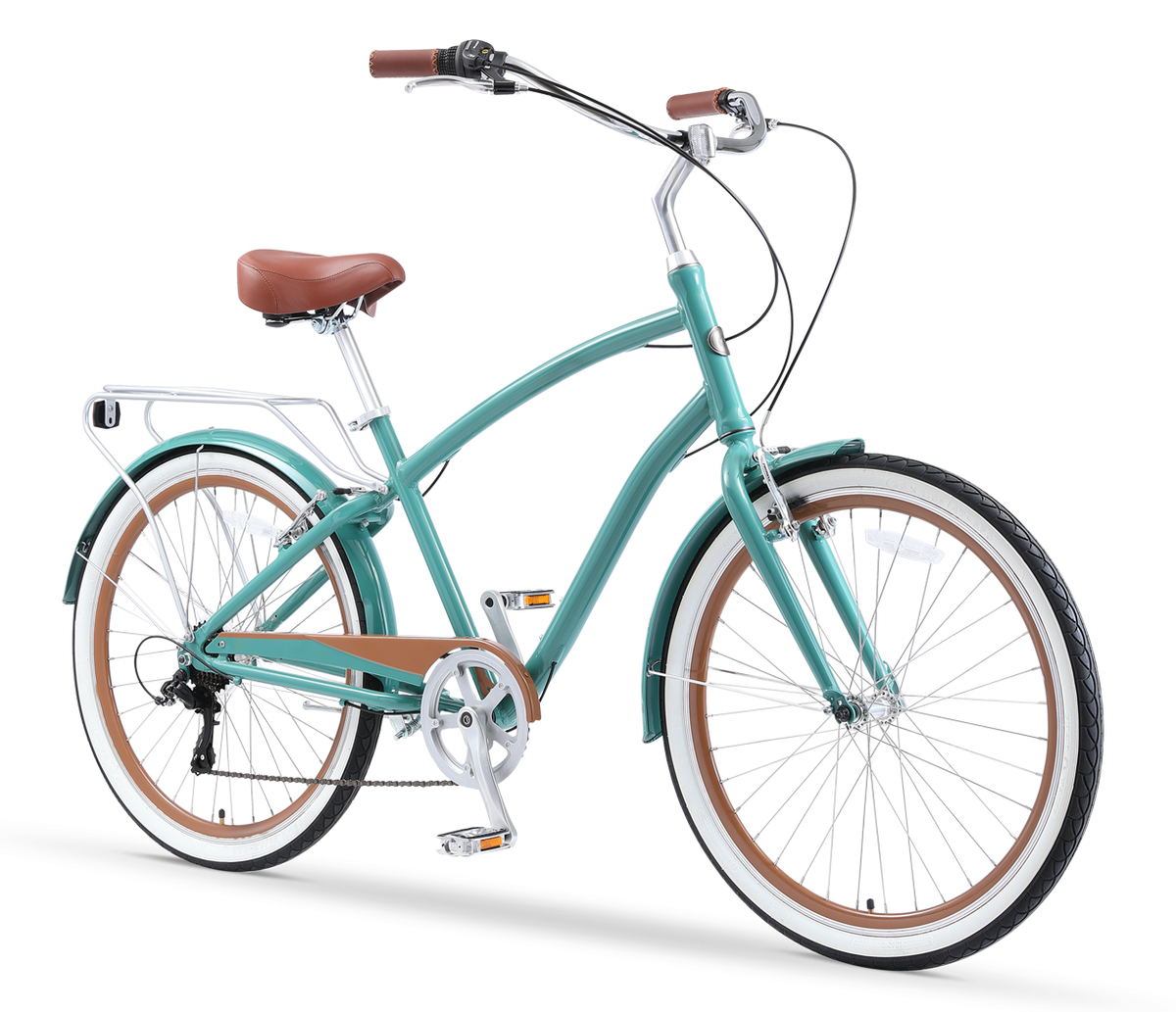 sixthreezero NEW EVRYjourney Men's 26" 7-Speed Sport Hybrid Cruiser Bicycle — product view 8