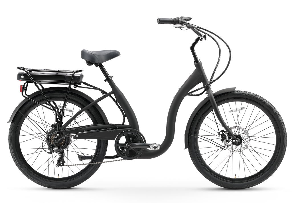sixthreezero Simple Step-Thru 7-Speed 500W Electric Bicycle — product view 5